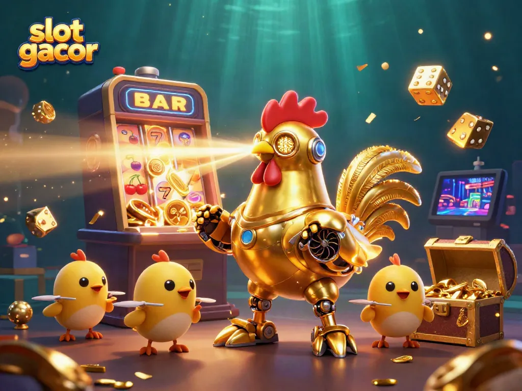 Experience the thrill of slot gacor with vibrant characters and dynamic casino elements.