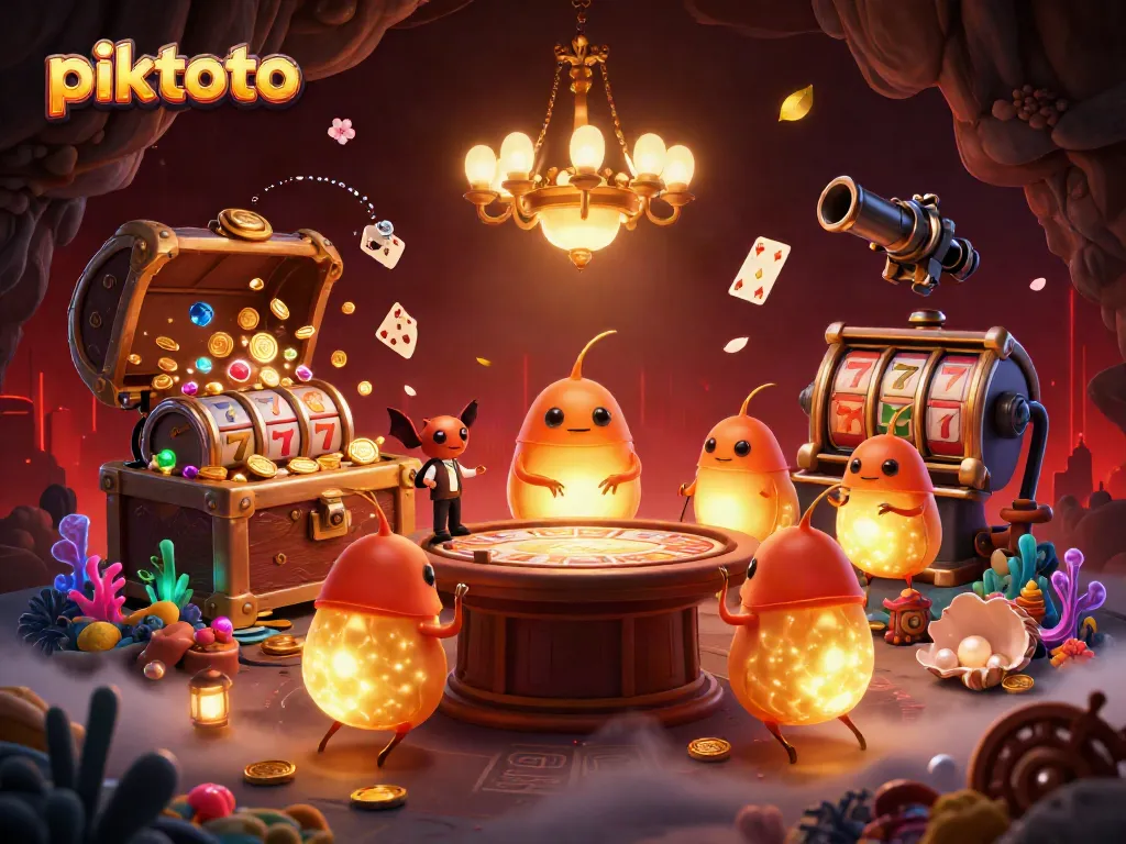 Engage in thrilling gameplay at piktoto featuring vibrant glowworms and exciting casino elements.
