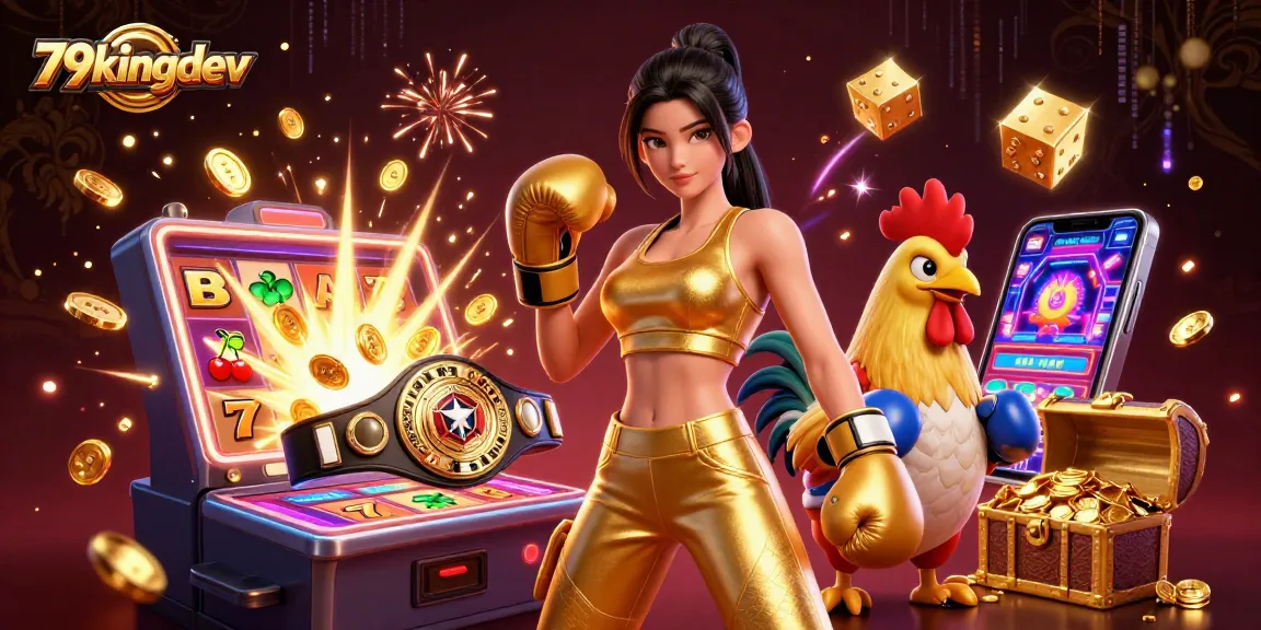Experience thrilling jackpots and excitement at 79kingdev with this vibrant casino scene.