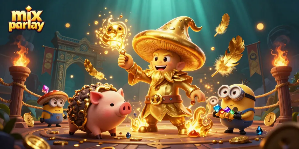 Raih kemenangan besar dengan mix parlay di arena taruhan yang megah dengan elemen berkilau.