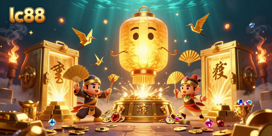 Experience gaming thrills with lc88's enchanting golden lantern spirit and treasure-filled casino.