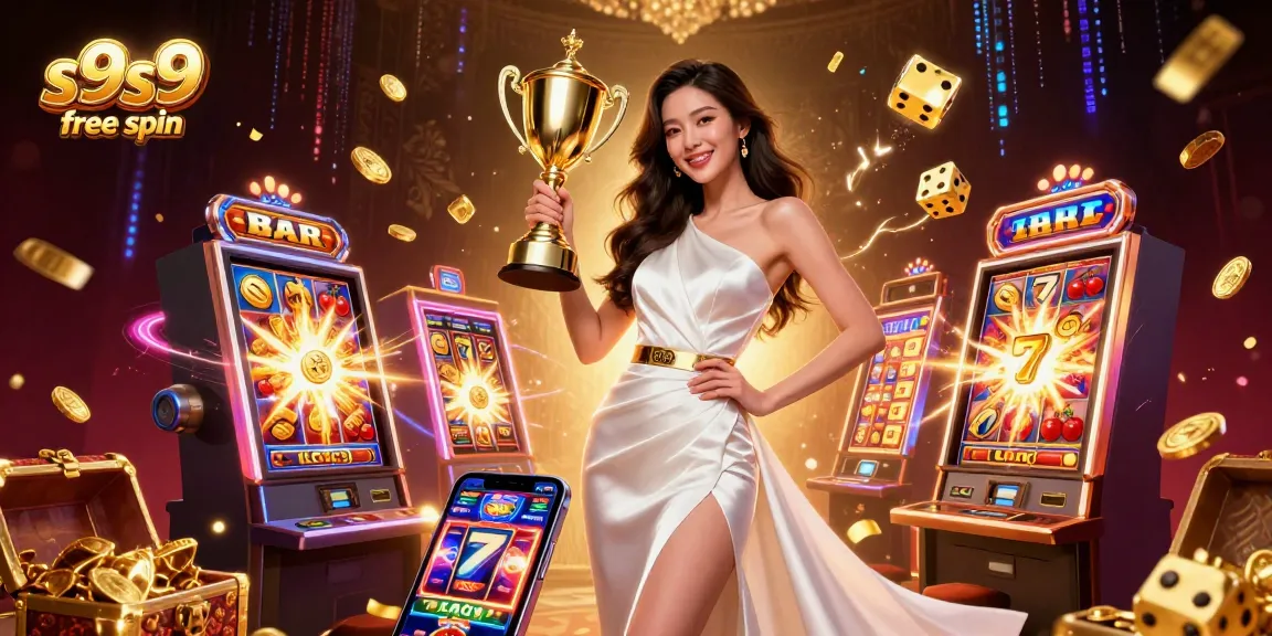 Experience the thrill with s9s9 free spin; a stunning illustration of casino excitement.