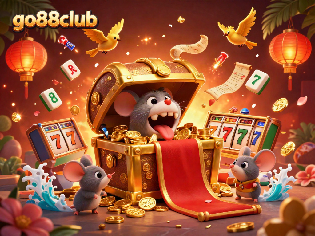 Engage with the thrilling go88club experience featuring golden treasures and festive game elements.