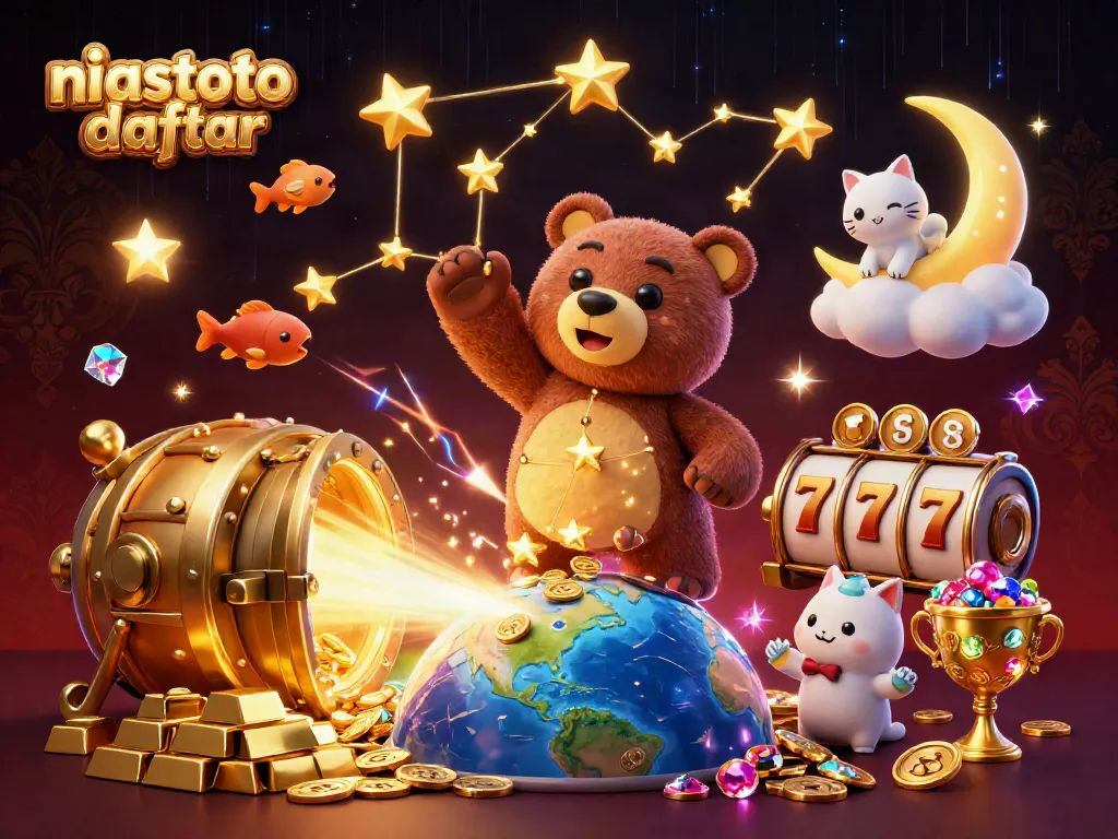 Gambarlah niastoto daftar saat bermain slot dengan petunjuk penuh warna dan emas yang mempesona.