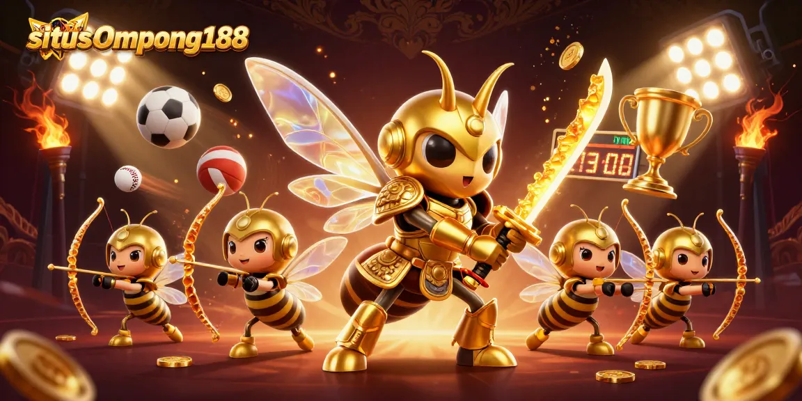 Memainkan situs Ompong188 dengan ilustrasi kasino dinamis dan karakter yang mengesankan.
