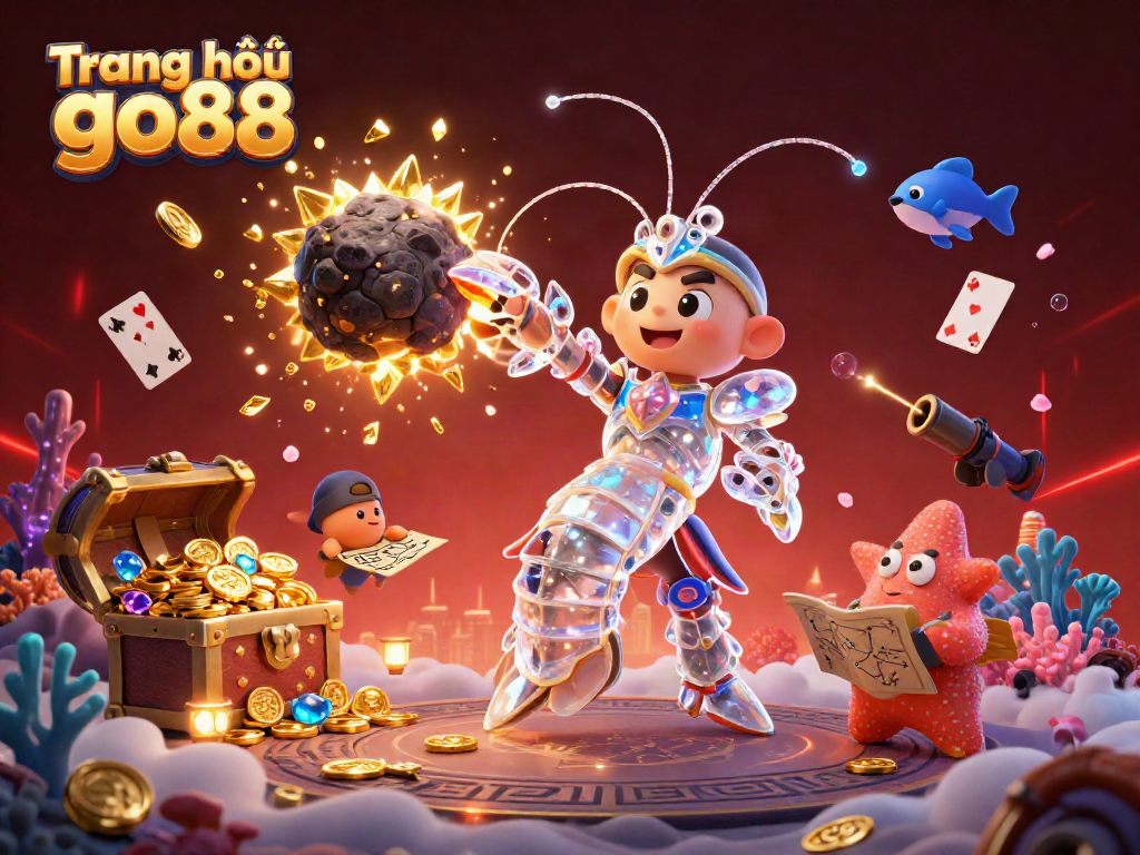 Engage with Trang chủ go88 through vibrant casino scenes featuring galactic samurai and treasures.
