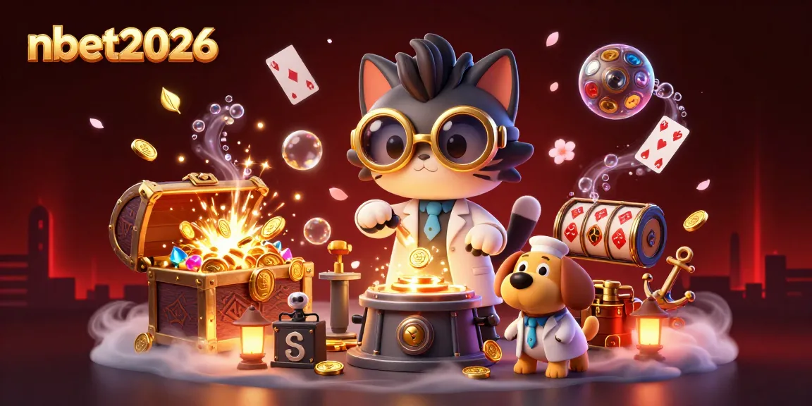 Spin and win with unique nbet2026 casino elements, featuring mad scientist and loyal assistant.