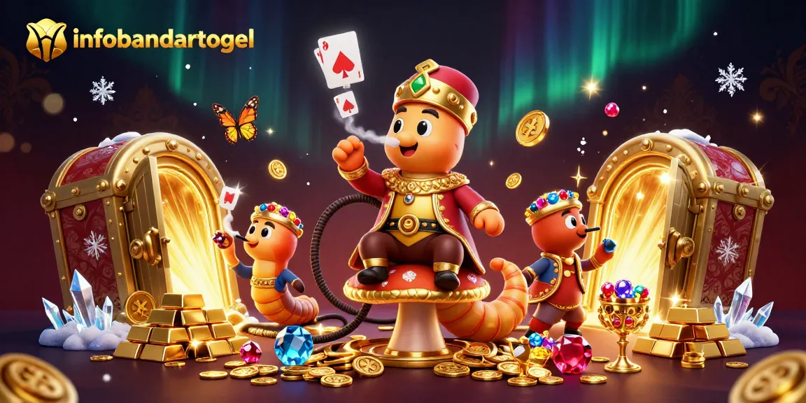Experience the excitement of infobandartogel with a vibrant 3D illustration showcasing a poker-themed atmosphere and rich casino elements.