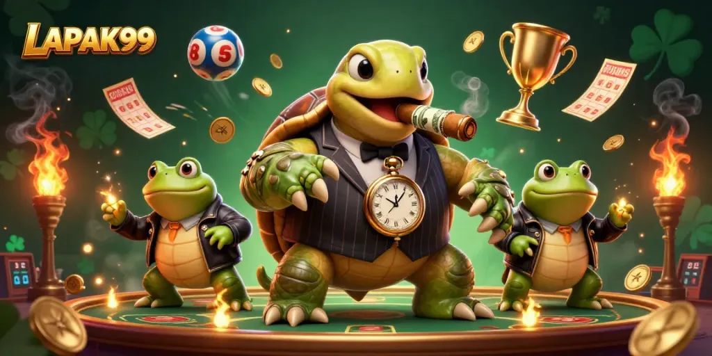 LAPAK99 offers thrilling lottery action with vibrant characters and dynamic elements in an engaging atmosphere.