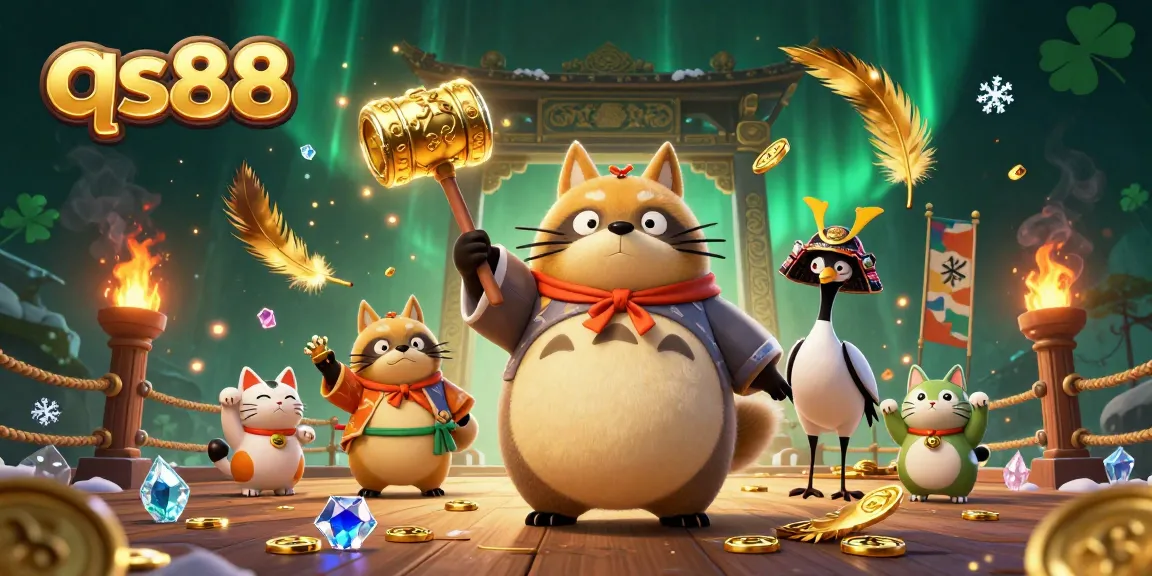 Experience thrilling bets and wins at qs88 with vibrant characters and rich casino details.