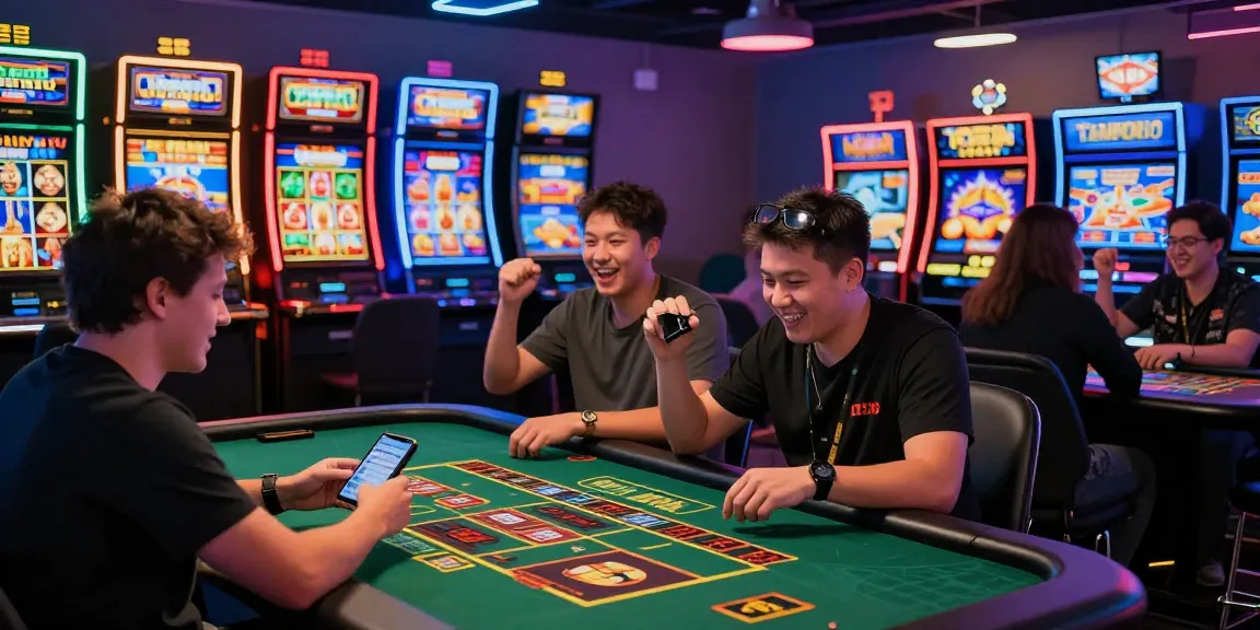 Exciting TEMPOTOTO online gambling scene with players enjoying live casino and slot games.