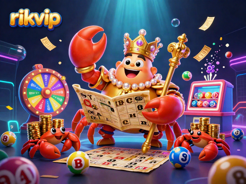 Experience thrilling gameplay with rikvip's vibrant casino adventure featuring a golden crab emperor.