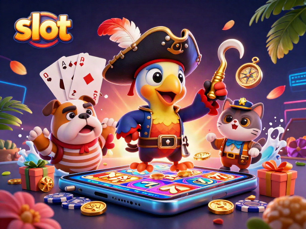Menang besar dengan slot menarik yang didemonstrasikan oleh karakter kartun.