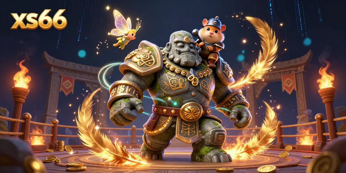 Experience excitement with xs66 as the golem guardian watches over a magical casino arena filled with wonders.
