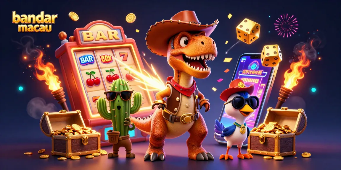Memenangkan jackpot di bandar toto macau dengan cowboy dinosaur dan mesin slot berlimpah!