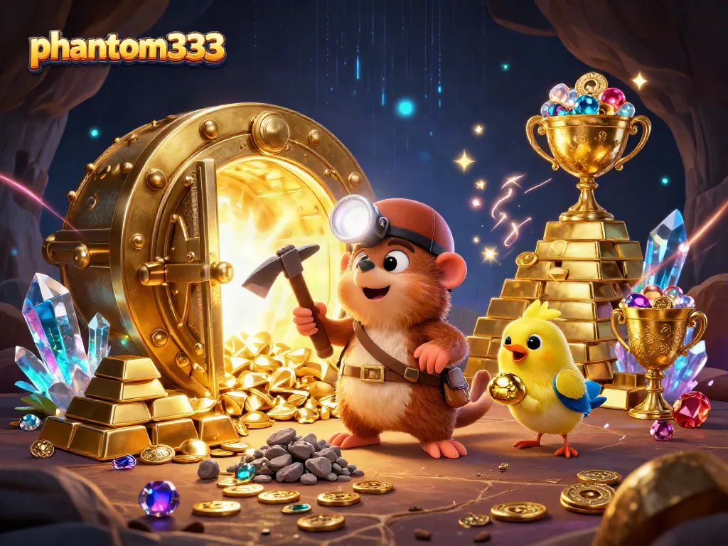 Experience thrilling wins with phantom333 as the treasure hunter mole discovers riches in an enchanting casino.