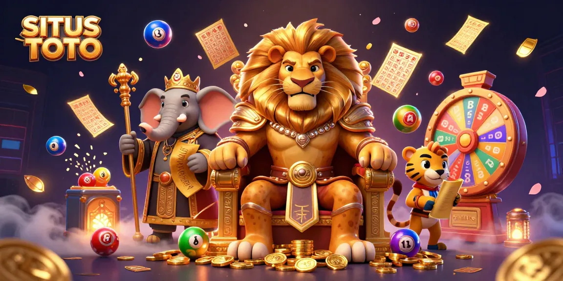 Memenangkan peluang di SITUS TOTO dengan bola lotere berwarna-warni dan elemen kasino yang dinamis.