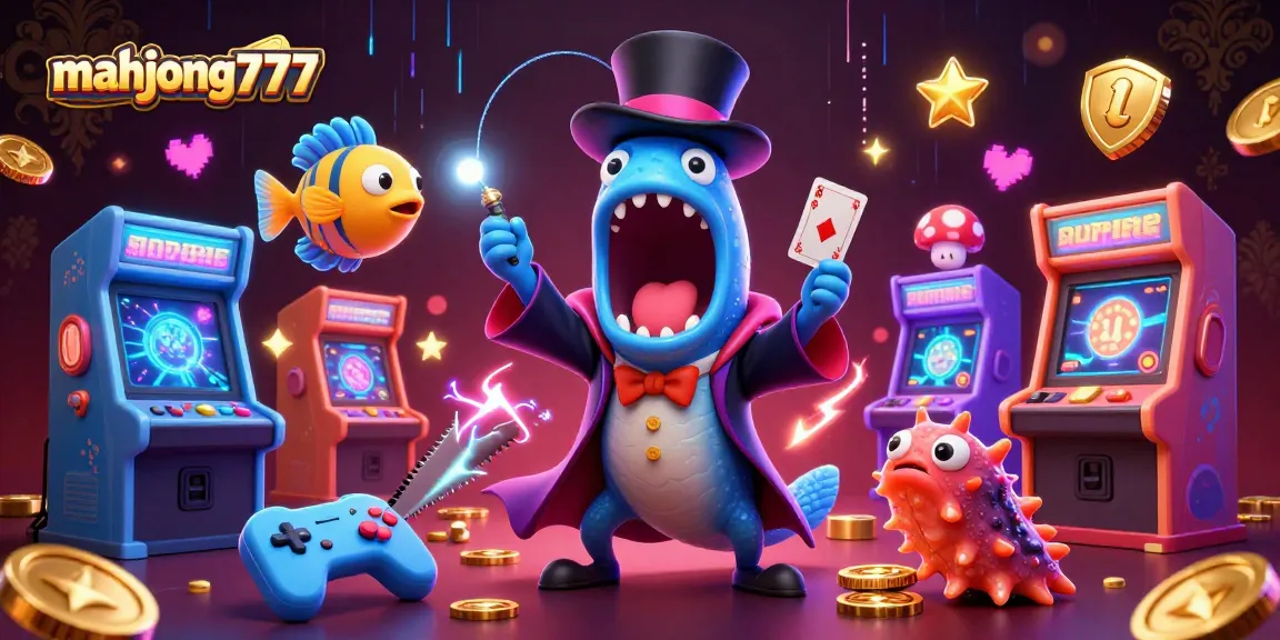 Experience mahjong777 magic with unique characters and vibrant casino elements in a stunning 3D scene.