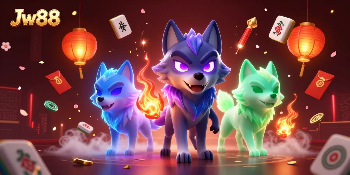 Engage with Jw88's vibrant casino world featuring mystical wolves and exciting game elements.