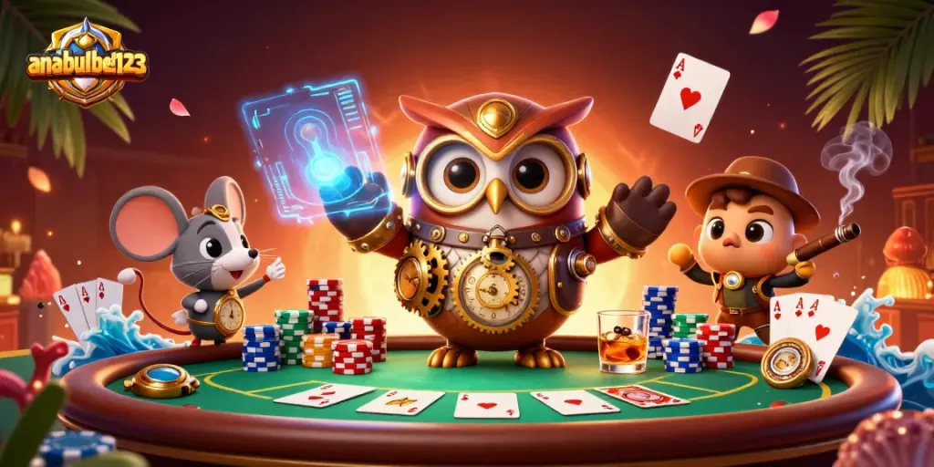 Menangkan permainan di anabulbet123 dengan karakter kasino dan elemen steampunk yang memukau.