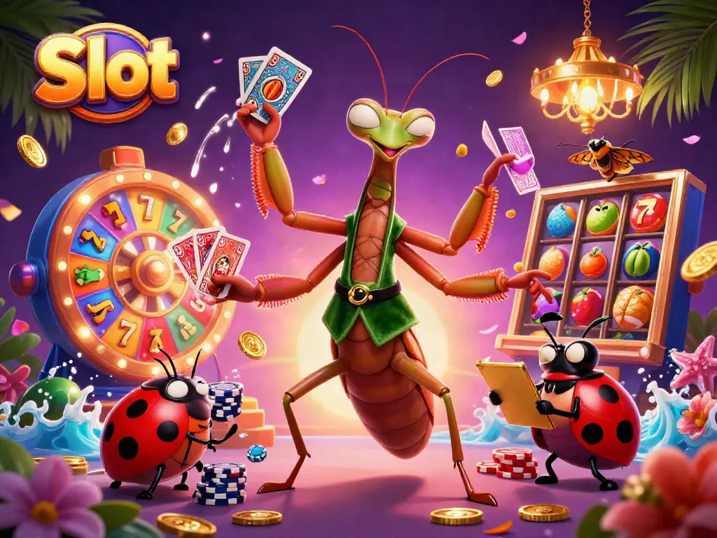 Engaging slot gaming scene featuring colorful slots, vibrant characters, and exciting gameplay.