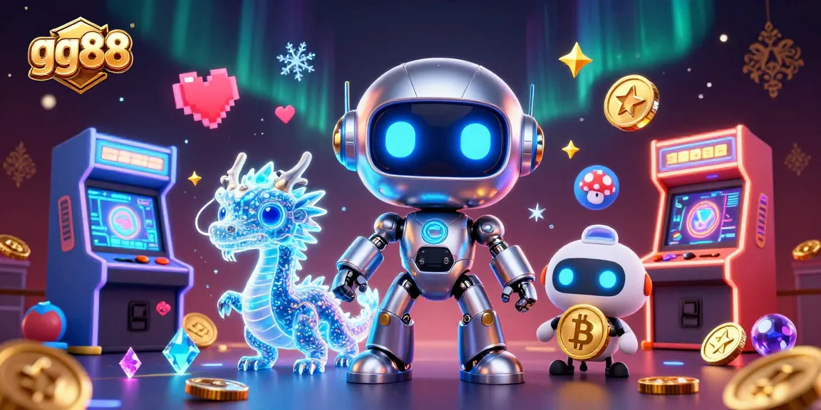 Engage in thrilling gaming with gg88's vibrant 3D casino scene showcasing innovative characters.