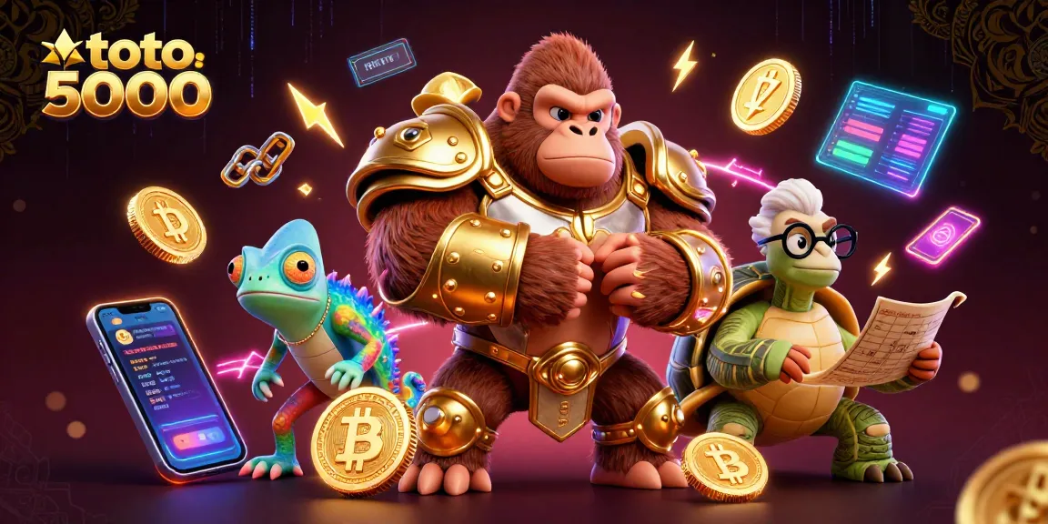 Engage in thrilling adventures with toto 5000 as the gorilla king and friends explore crypto gaming.