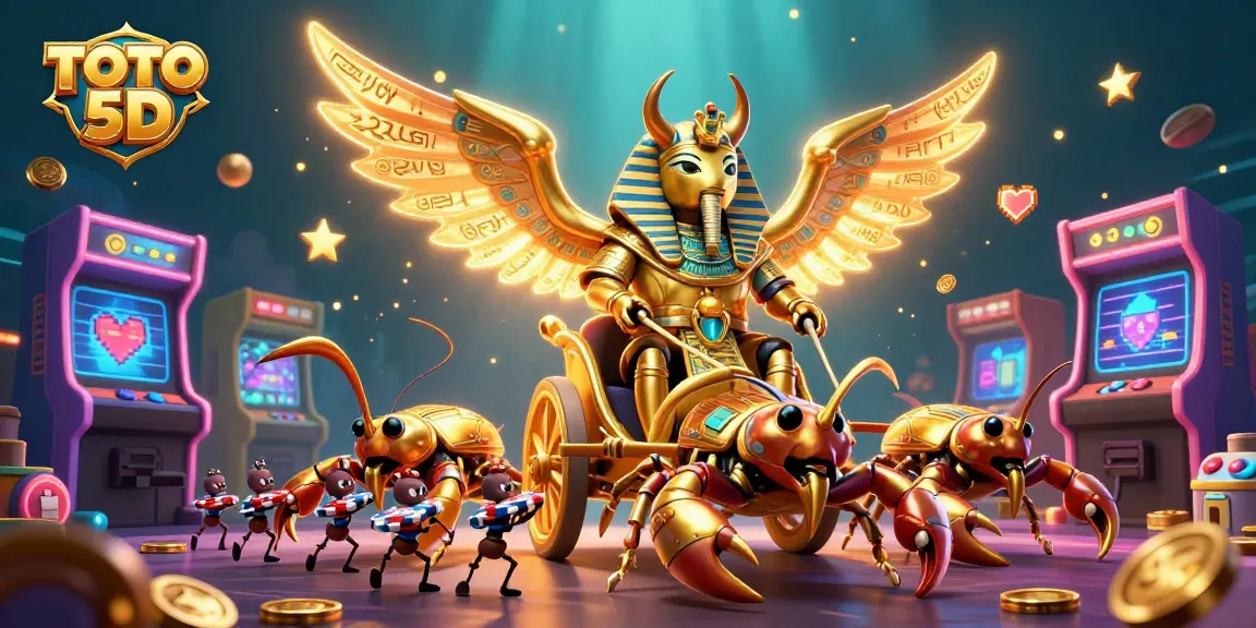 TOTO 5D memberi pengalaman seru dengan kolosal scarab emas dan scorpion berlapis permata di dunia kasino