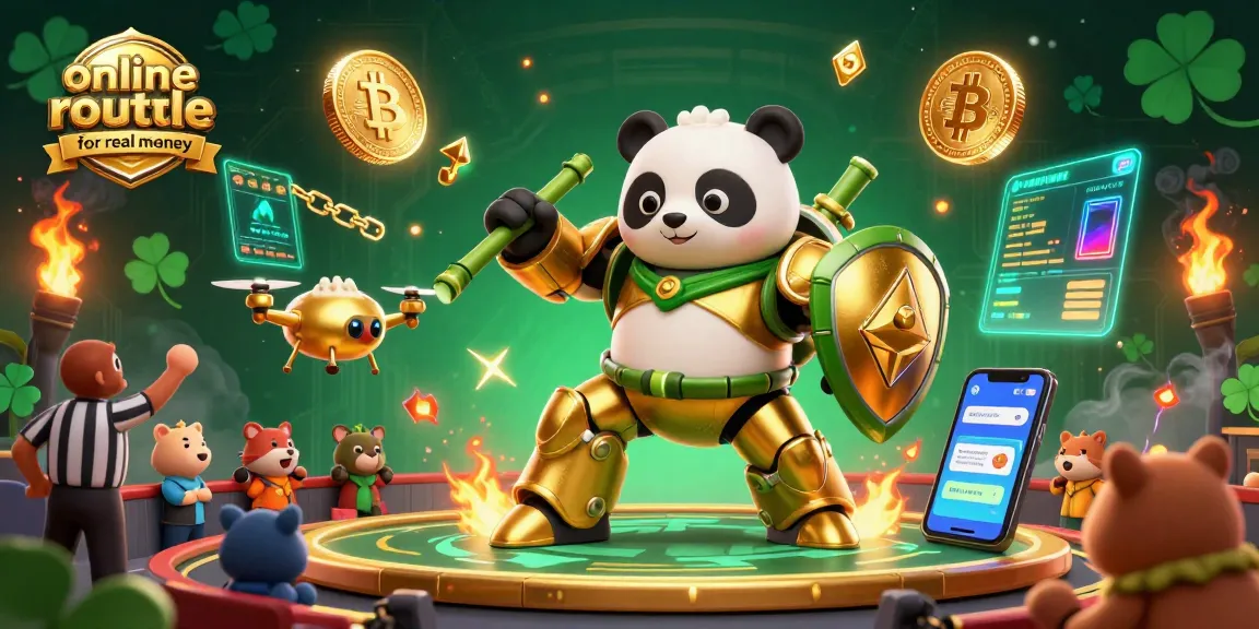 Engage in online roulette for real money with vibrant casino elements and animated characters.
