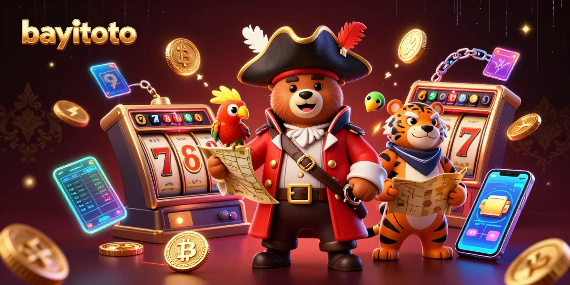 Join the excitement at bayitoto with a 3D pirate-themed gambling experience featuring slots and crypto elements.