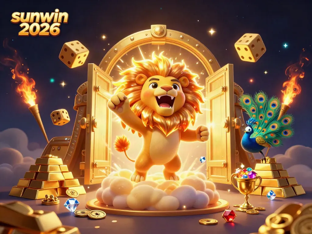 Experience the thrill of sunwin 2026 with vibrant 3D characters and dazzling casino elements.