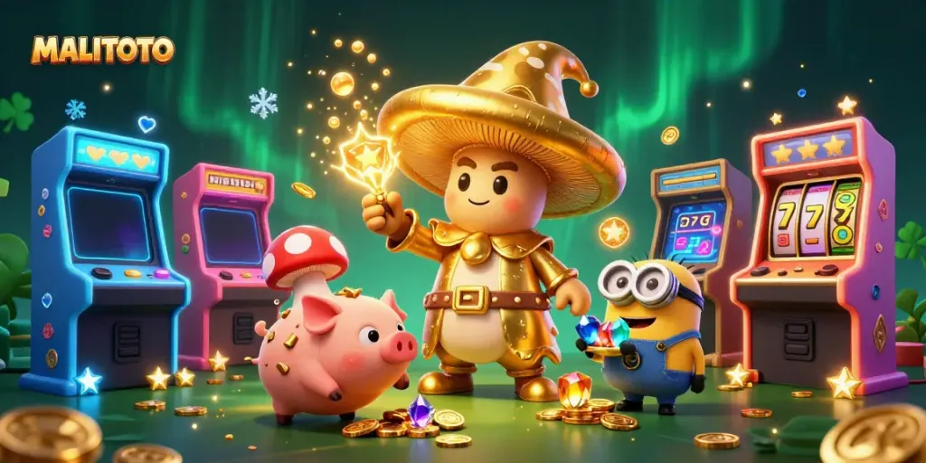 Experience wins with MALITOTO's magical golden wizard and treasure-hunting themes.