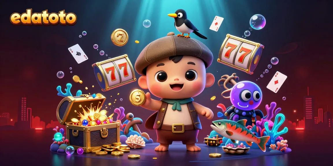 Engage in thrilling edatoto gameplay with delightful characters among vibrant casino elements.