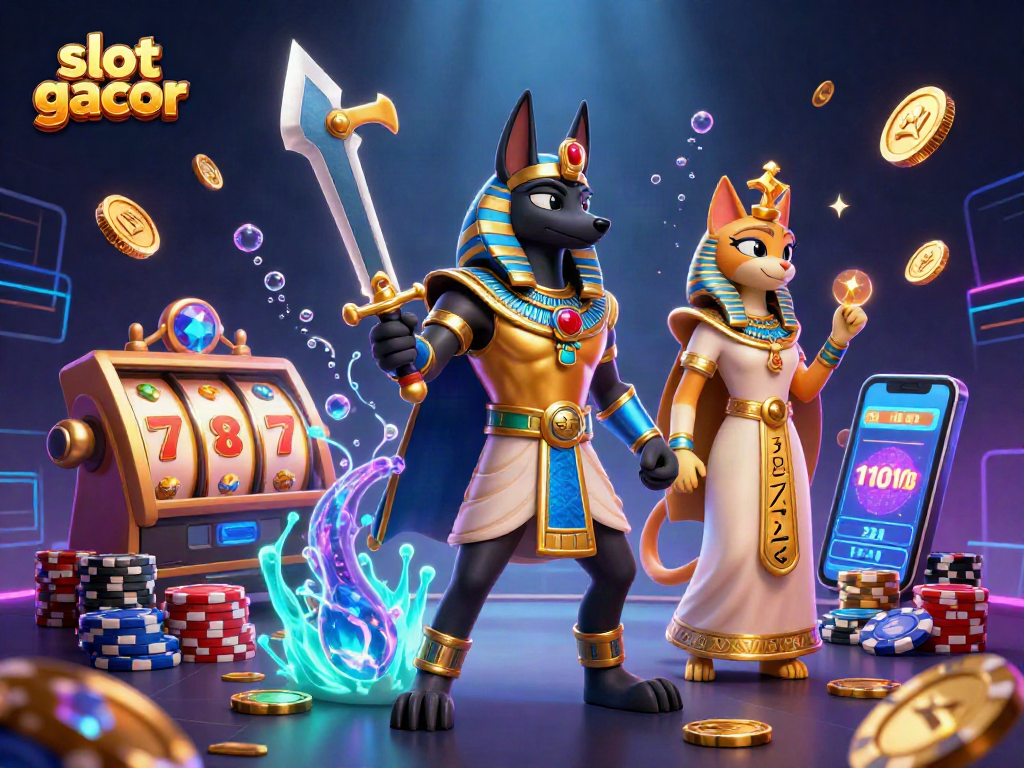 Slot gacor menawarkan banyak peluang untuk memenangkan jackpot dengan slot yang berkilau dan koin emas terbang.