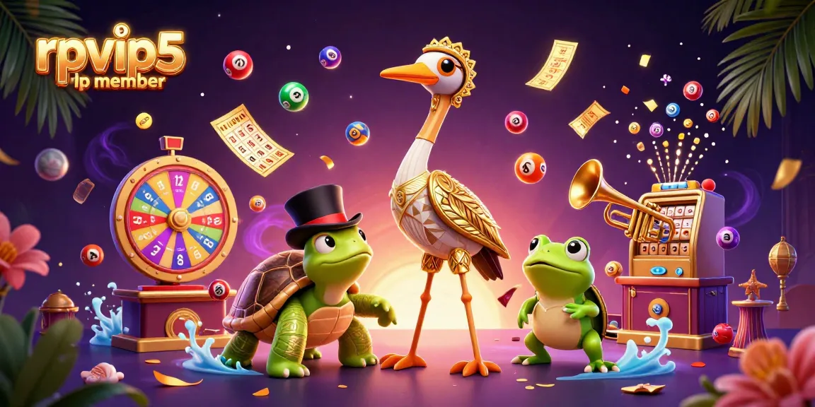 Play rpvip5 vip member games with exciting bonuses and colorful casino elements in a vibrant scene.
