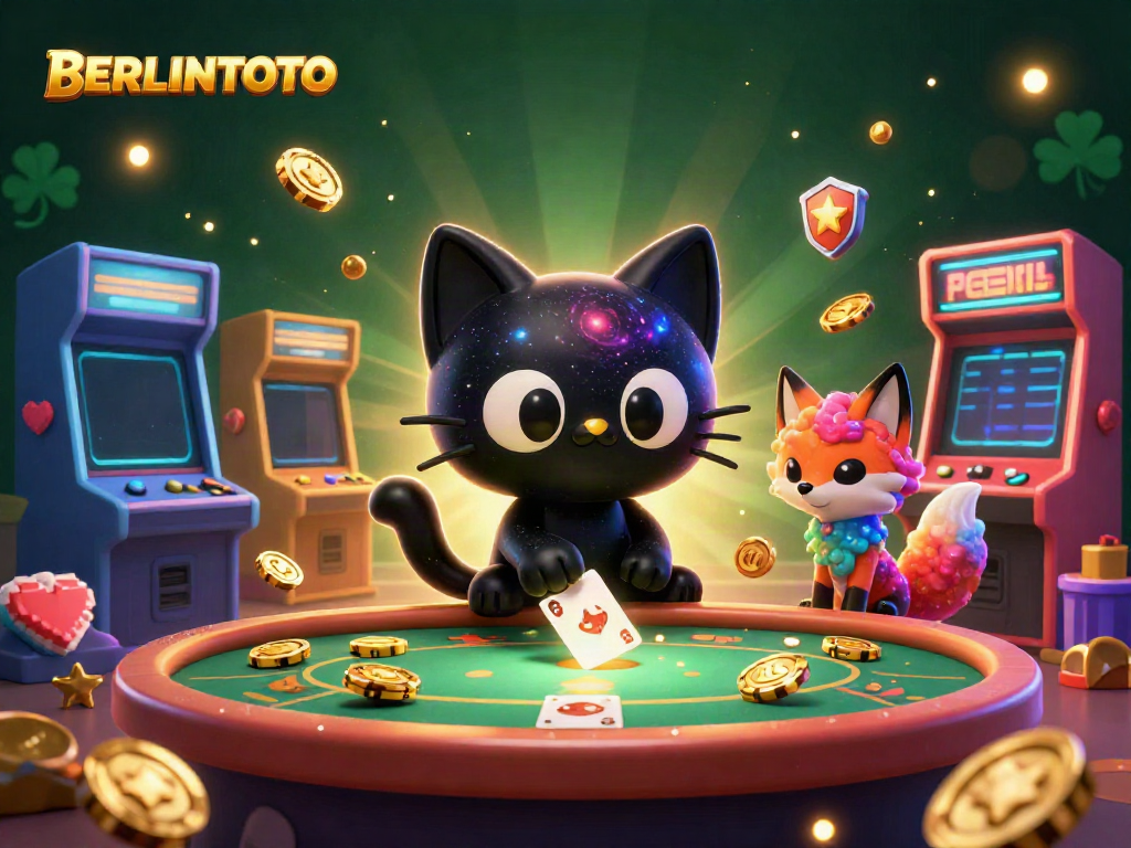 Play thrilling games at BERLINTOTO's cosmic casino featuring unique characters and vibrant elements.